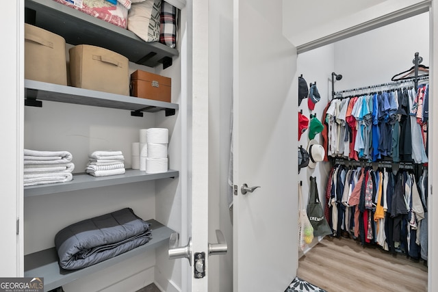 112 Rogers St NE Unit 410, Atlanta, GA 30317 - walk in closet featuring wood finished floors
