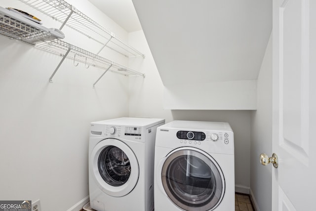 51 Ivy Chase NE, Atlanta, GA 30342 - washroom with independent washer and dryer and baseboards
