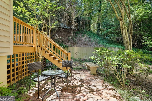 51 Ivy Chase NE, Atlanta, GA 30342 - view of patio / terrace featuring stairs