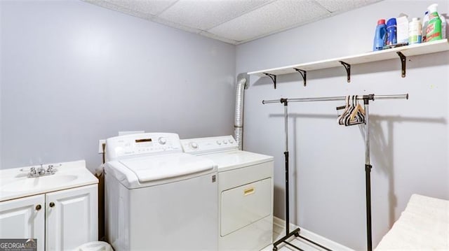 118 Valleyside Dr, Dallas, GA 30157 - laundry room featuring washer and dryer and cabinet space