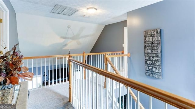 118 Valleyside Dr, Dallas, GA 30157 - hallway with lofted ceiling and carpet