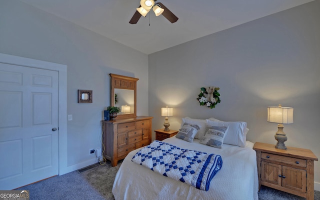 276 E Tugalo St, Toccoa, GA 30577 - bedroom with carpet floors and ceiling fan