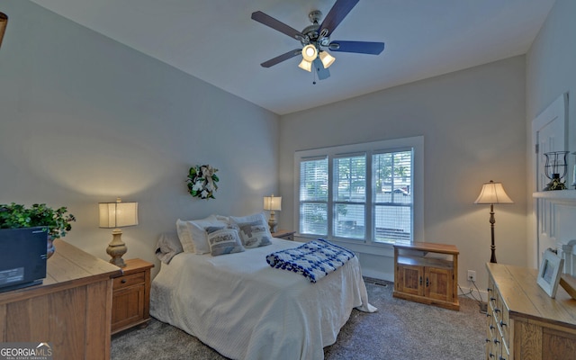 276 E Tugalo St, Toccoa, GA 30577 - bedroom featuring carpet floors and ceiling fan