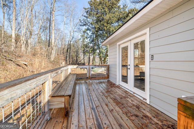 1935 Sam Bell Rd, Clarkesville, GA 30523 - deck featuring french doors