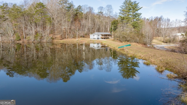 1935 Sam Bell Rd, Clarkesville, GA 30523 - water view with a forest