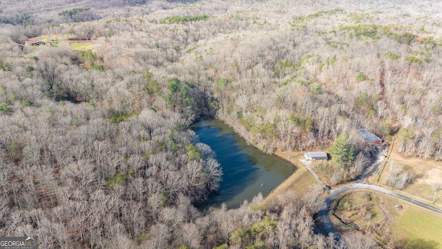 1935 Sam Bell Rd, Clarkesville, GA 30523 - drone / aerial view of a large body of water and a forest