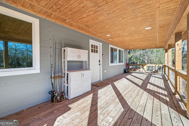 1935 Sam Bell Rd, Clarkesville, GA 30523 - view of wooden deck
