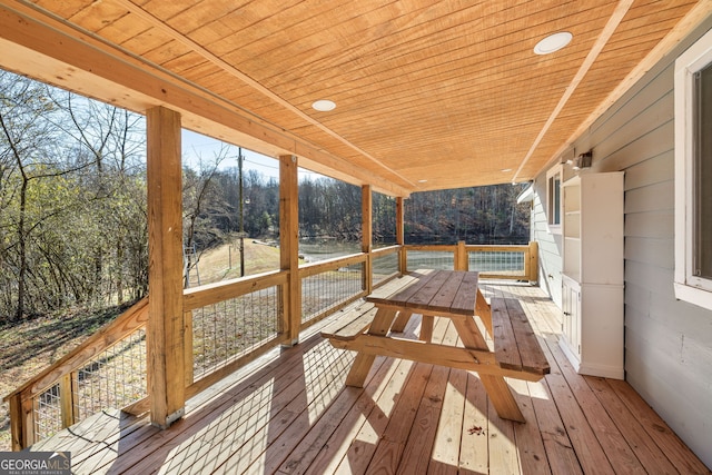 1935 Sam Bell Rd, Clarkesville, GA 30523 - deck with view of scattered trees