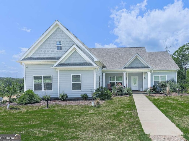 3931 Upper Bethany Rd, Ball Ground, GA 30107 - view of front facade featuring a front lawn, a porch, and a shingled roof