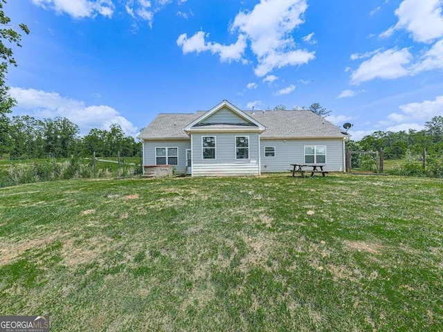 3931 Upper Bethany Rd, Ball Ground, GA 30107 - back of house with a lawn