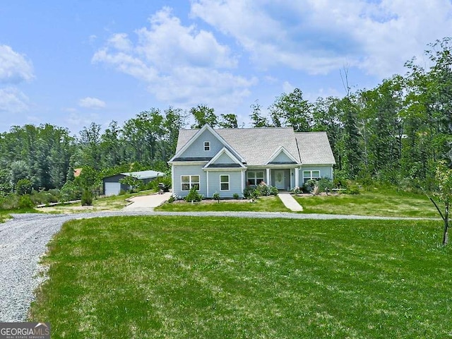 3931 Upper Bethany Rd, Ball Ground, GA 30107 - view of front of house featuring a front lawn
