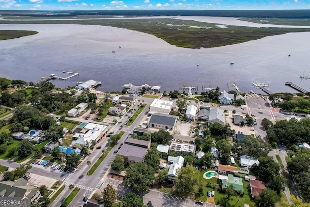 400 Dandy St, Saint Marys, GA 31558 - aerial overview of property's location featuring a large body of water and nearby suburban area