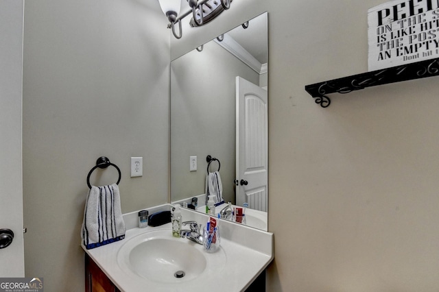 2469 Martini Way, Bethlehem, GA 30620 - bathroom featuring vanity and ornamental molding