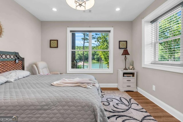 117 Valley View Ct, Blairsville, GA 30512 - bedroom with wood finished floors, baseboards, and recessed lighting