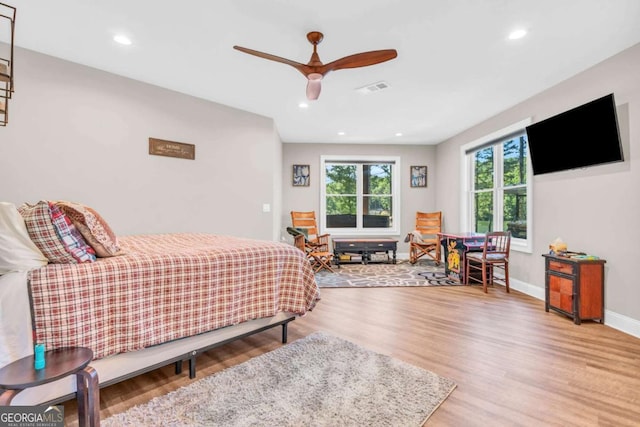 117 Valley View Ct, Blairsville, GA 30512 - bedroom with wood finished floors, baseboards, and recessed lighting