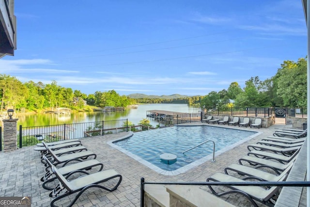 117 Valley View Ct, Blairsville, GA 30512 - community pool with a patio and a water view