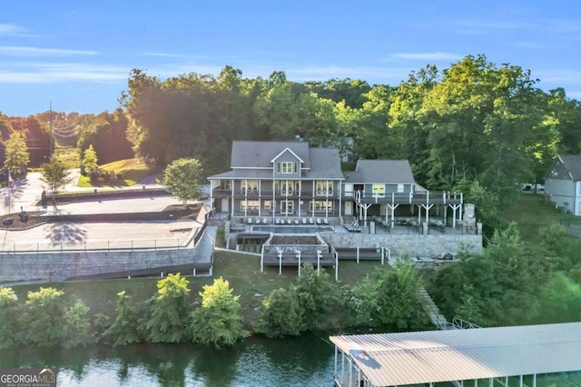 117 Valley View Ct, Blairsville, GA 30512 - rear view of house with a water view