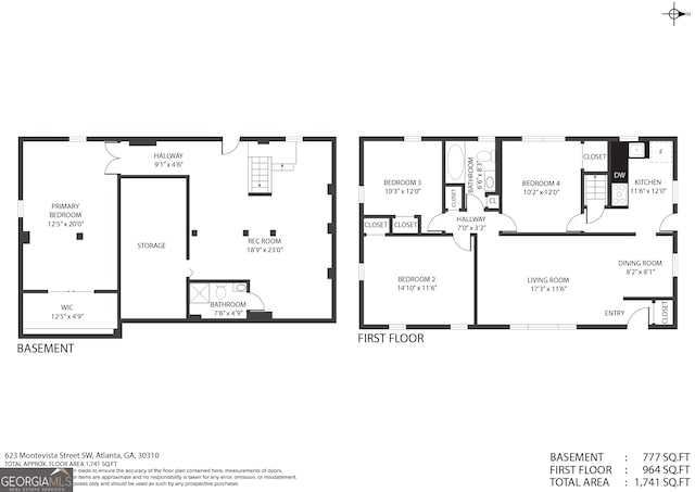 623 Montevista St SW, Atlanta, GA 30310 - room layout