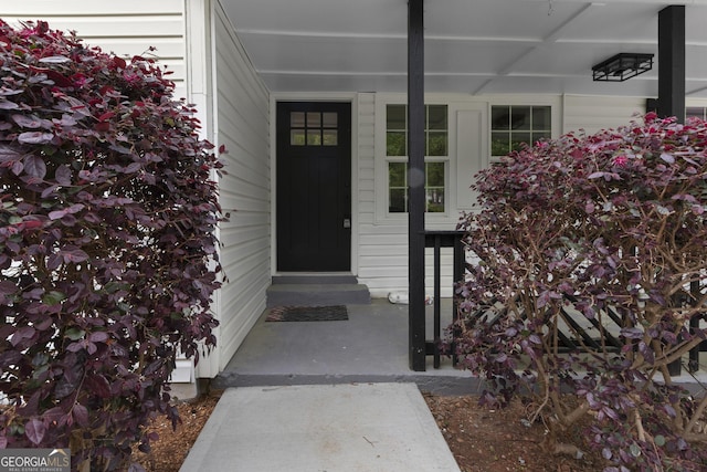 2014 Fence Rd, Dacula, GA 30019 - view of exterior entry featuring covered porch
