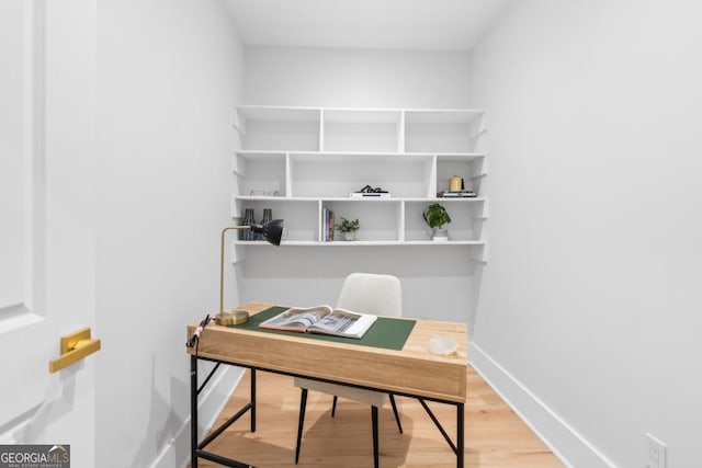 5370 Greenleaf Dr SW, Mableton, GA 30126 - office area featuring light wood finished floors and baseboards