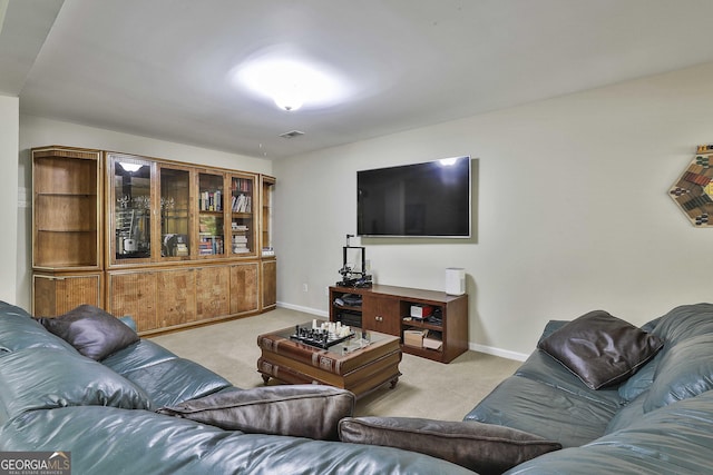 1000 Pleasance Grv, Peachtree City, GA 30269 - living room with light carpet and baseboards