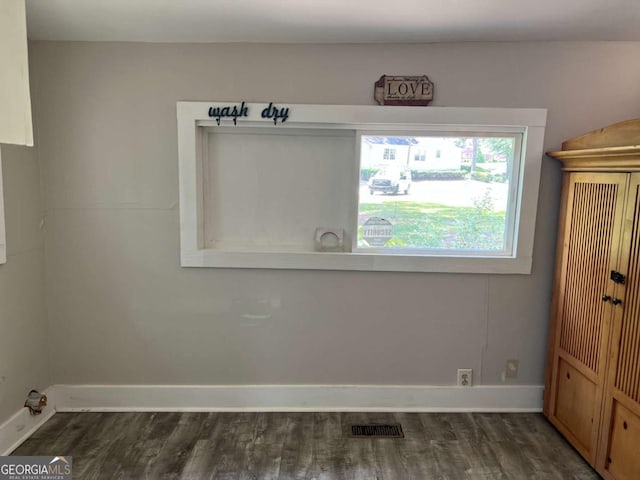 243 Old Acworth Rd, Dallas, GA 30132 - empty room featuring baseboards and dark wood-style flooring