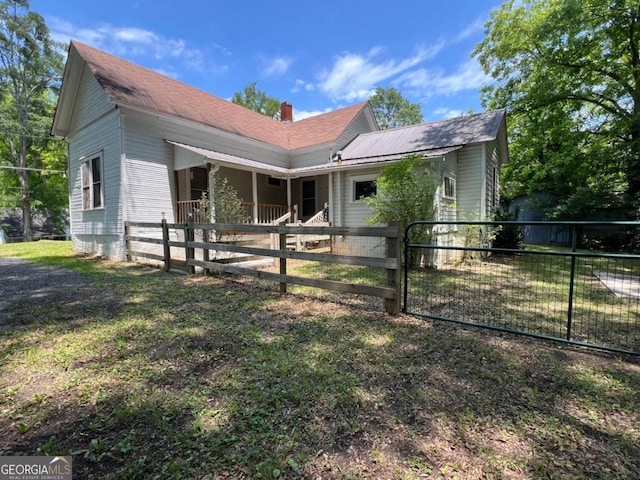 243 Old Acworth Rd, Dallas, GA 30132 - view of front of property featuring a chimney