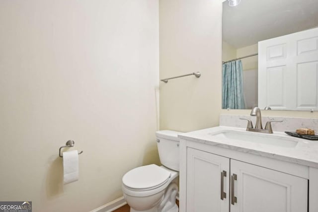 3705 Tate Pl, Austell, GA 30106 - full bathroom featuring vanity and a shower with curtain