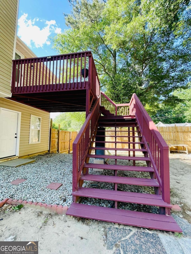 350 Fall View Ct, Winder, GA 30680 - deck with stairs