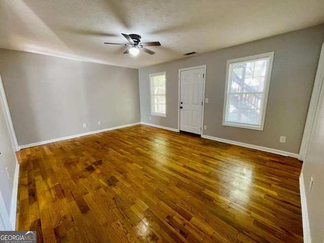 350 Fall View Ct, Winder, GA 30680 - entryway featuring ceiling fan, healthy amount of natural light, and wood finished floors
