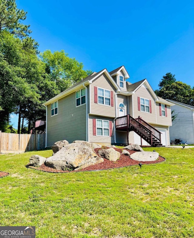 350 Fall View Ct, Winder, GA 30680 - view of front of home featuring an attached garage and stairs