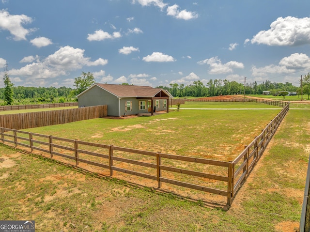 1354 Lakeway Rd, East Dublin, GA 31027 - view of yard featuring a view of countryside