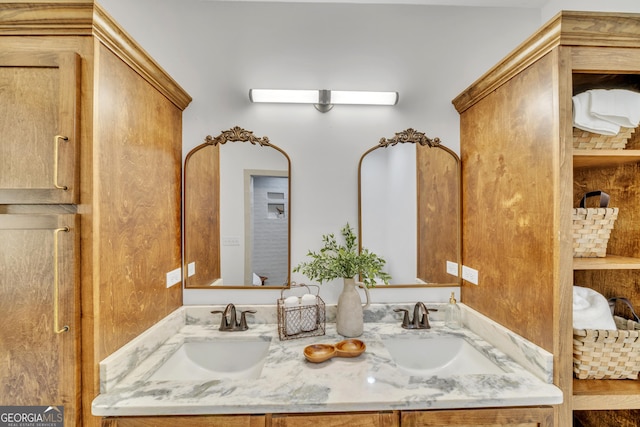 1354 Lakeway Rd, East Dublin, GA 31027 - full bathroom with double vanity