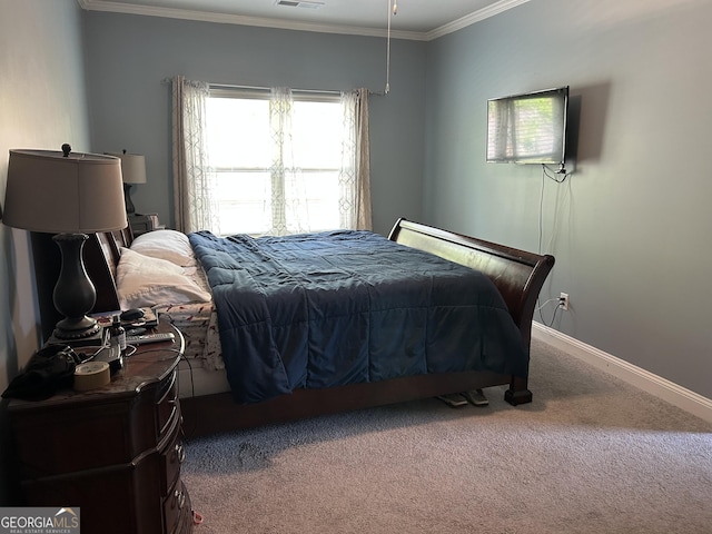 2289 Remington Dr, Commerce, GA 30529 - carpeted bedroom featuring crown molding and baseboards