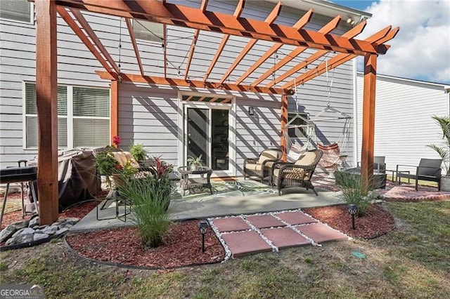 1017 Preserve Park Dr, Loganville, GA 30052 - rear view of house featuring a pergola and a patio