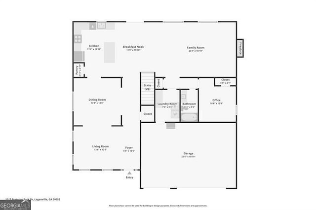 1017 Preserve Park Dr, Loganville, GA 30052 - view of property floor plan