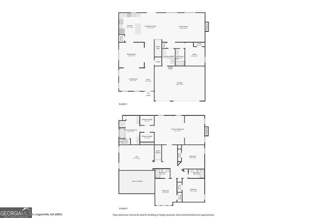 1017 Preserve Park Dr, Loganville, GA 30052 - view of floor plan / room layout