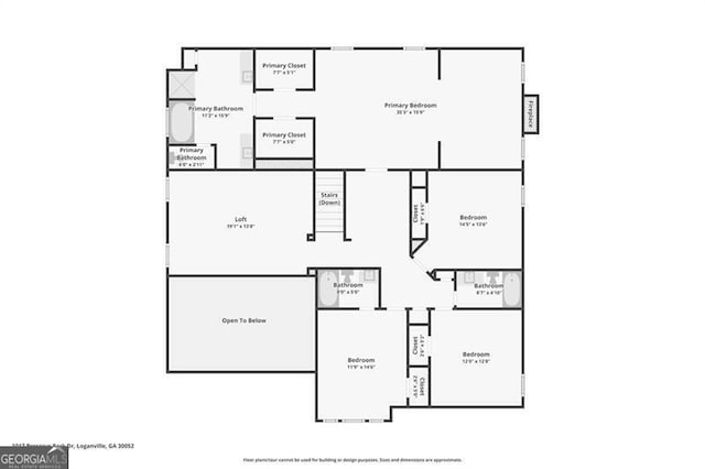 1017 Preserve Park Dr, Loganville, GA 30052 - view of home floor plan
