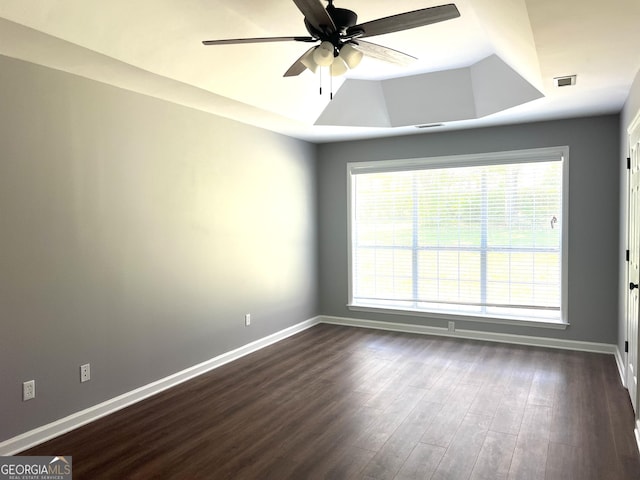 1905 Ridgefield Way, Dalton, GA 30720 - unfurnished room featuring ceiling fan, baseboards, and dark wood finished floors