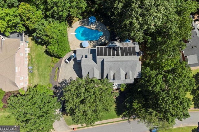 2936 Summitop Rd NE, Marietta, GA 30066 - aerial view of a pool area