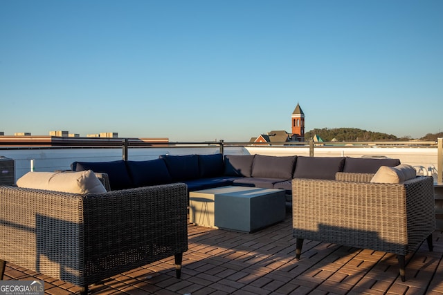 1 E 3rd Ave Unit 302, Rome, GA 30161 - deck with an outdoor living space and a patio area