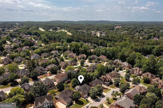 2484 Mossy Branch Dr, Snellville, GA 30078 - aerial view of residential area featuring a forest