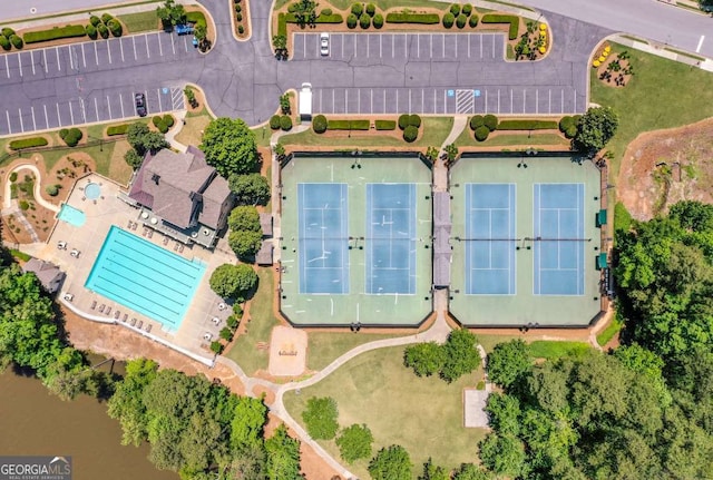 2484 Mossy Branch Dr, Snellville, GA 30078 - view of property location featuring a pool area