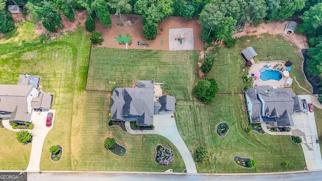 265 Enfield Ln, Mcdonough, GA 30252 - aerial view of property's location featuring a pool