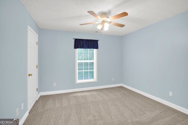 4000 Mcpherson Dr, Acworth, GA 30101 - empty room with ceiling fan and carpet floors