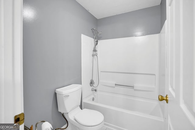 4000 Mcpherson Dr, Acworth, GA 30101 - bathroom with tub / shower combination and a textured ceiling