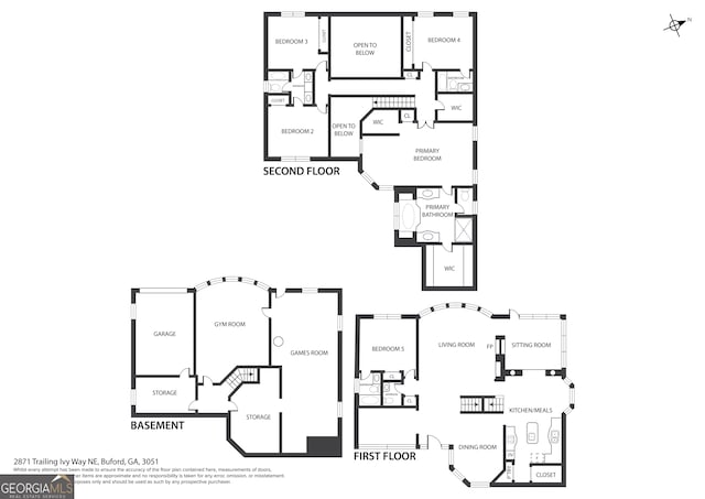 2871 Trailing Ivy Way, Buford, GA 30519 - view of room layout