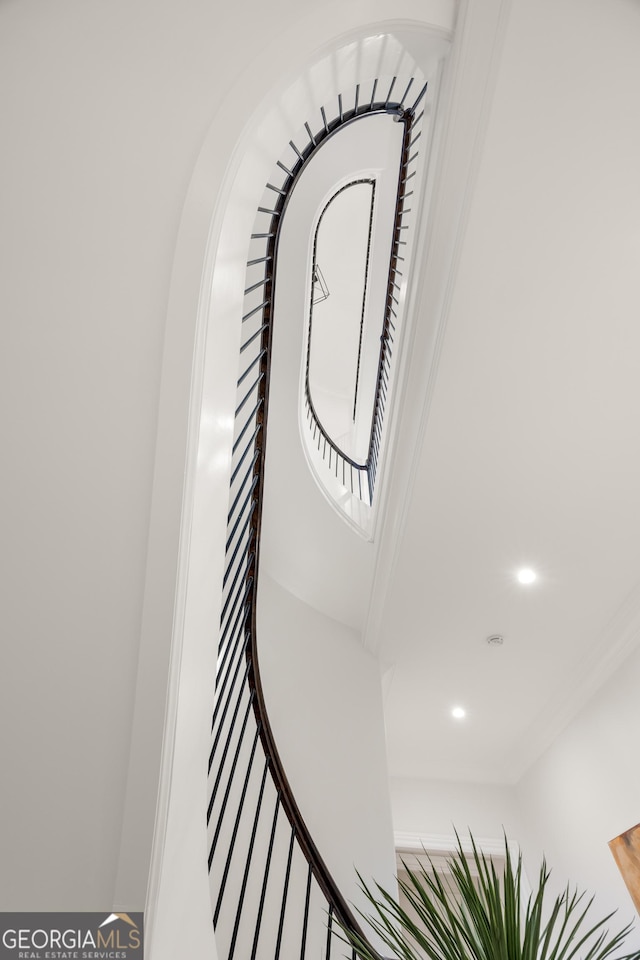 4560 Harris Trl, Atlanta, GA 30327 - detailed view of recessed lighting, arched walkways, and ornamental molding