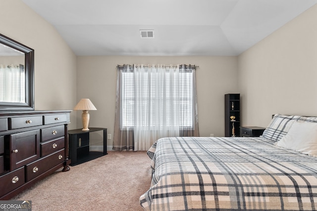 1516 Winward Dr, Locust Grove, GA 30248 - bedroom with lofted ceiling, light colored carpet, and baseboards