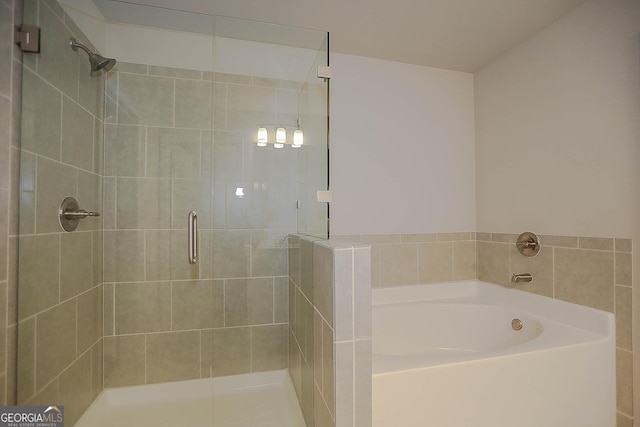 2304 Shetley Creek Dr, Norcross, GA 30071 - full bath with a shower stall and a bath